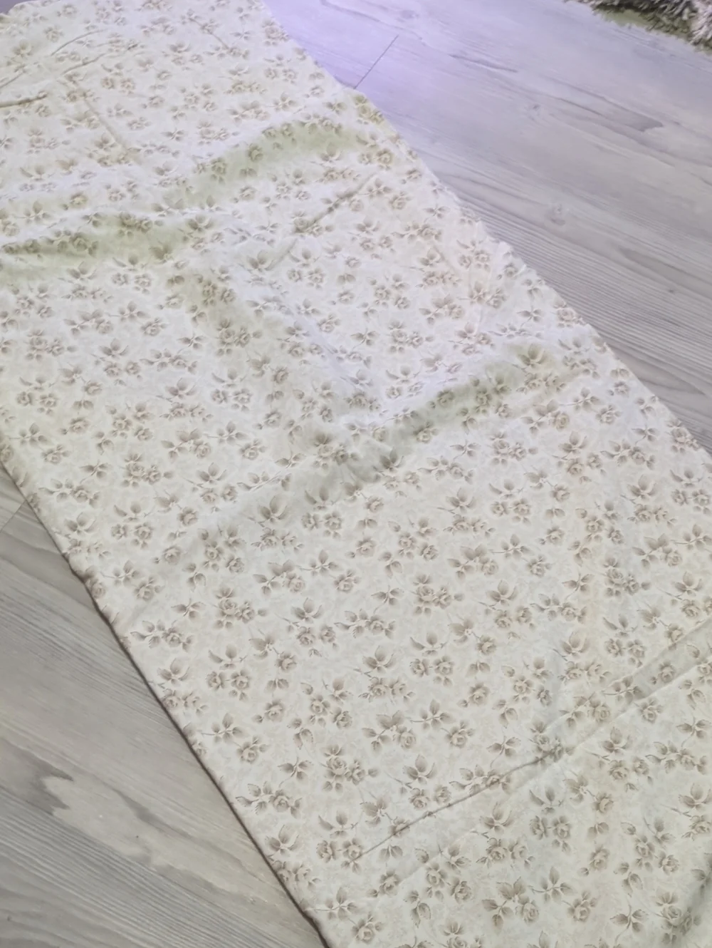 Laura Ashley Lifestyles Queen Sheet Set Floral Cottagecore Brown Tan Cream FLAWS